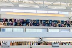 “Faces” Custom Vinyl Wallpaper Mural printed on Dreamscape HP Matte Vinyl Shaw Library Renovation in Shaw, Washington DC