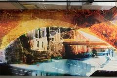 Custom Commercial Vinyl Wallpaper Mural Printed On Dreamscape HO Matte The Foundry Georgetown, Washington DC