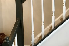 Fine Paints of Europe Satin Oil Enamel Dark Charcoal painted Handrail Georgetown, Washington DC