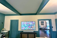 Farrow & Ball Five Over Stripe in Off White Potomac, Maryland